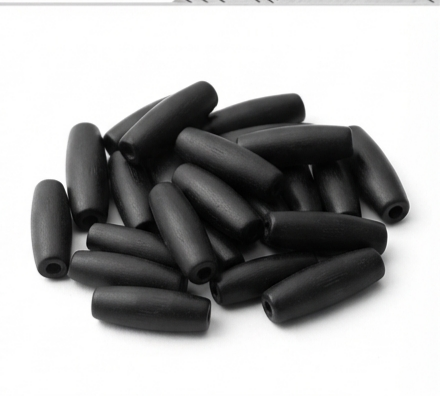 Black Bone Beads Pipe|1 Inch For DIY